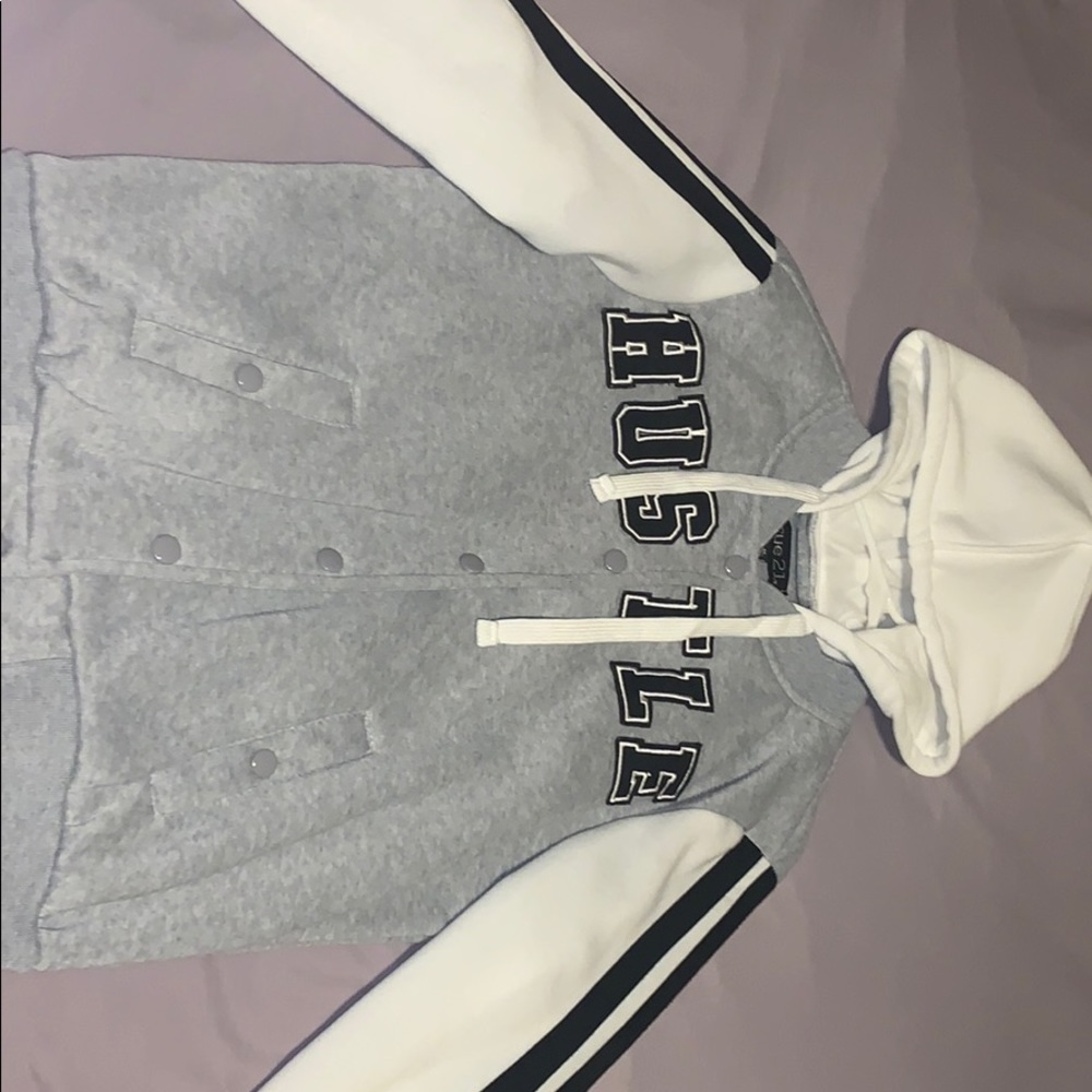 Hustle Button up Hoodie